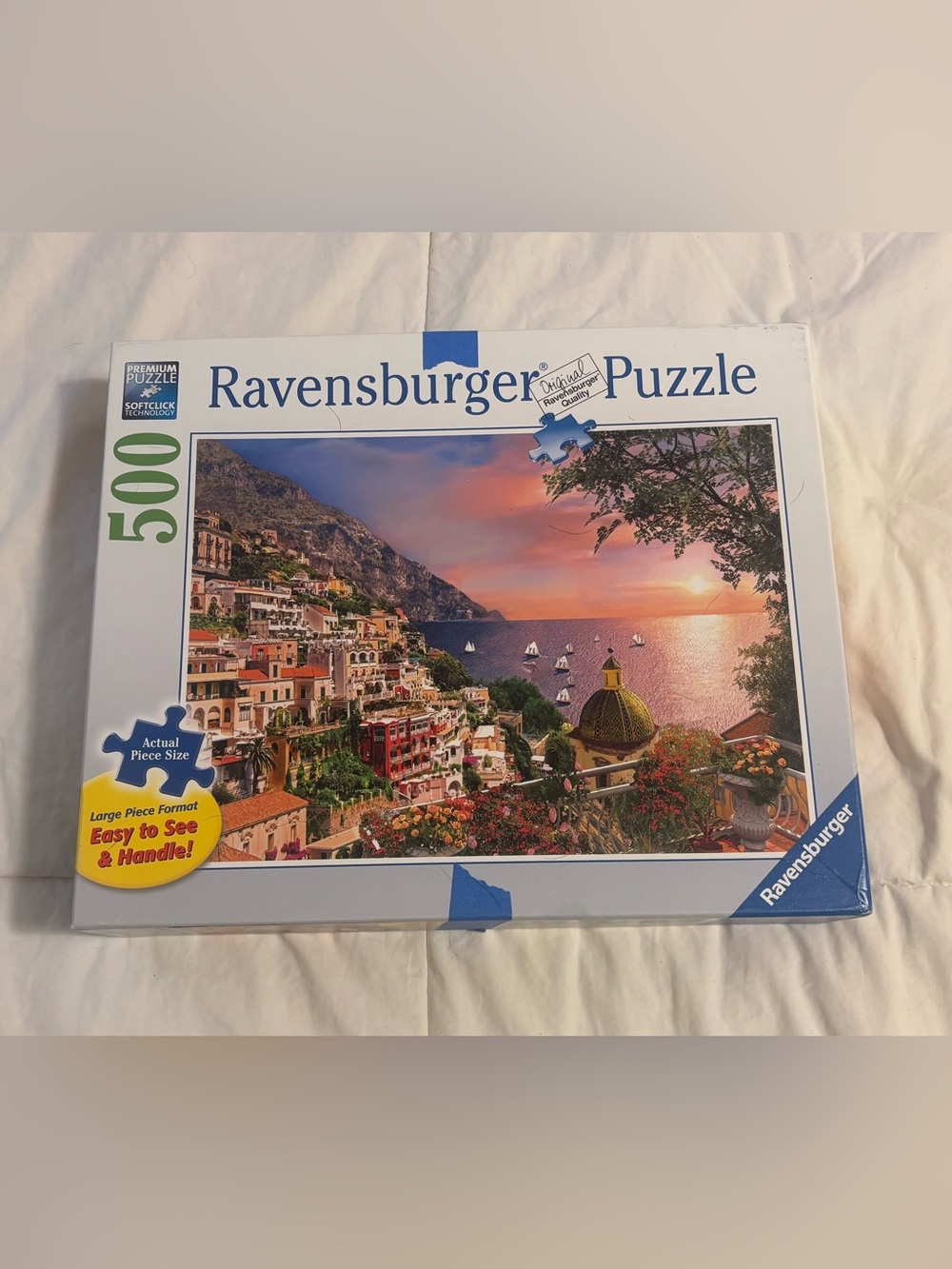 Ravensburger 500-Piece Coastal Sunset Puzzle - Large Pieces